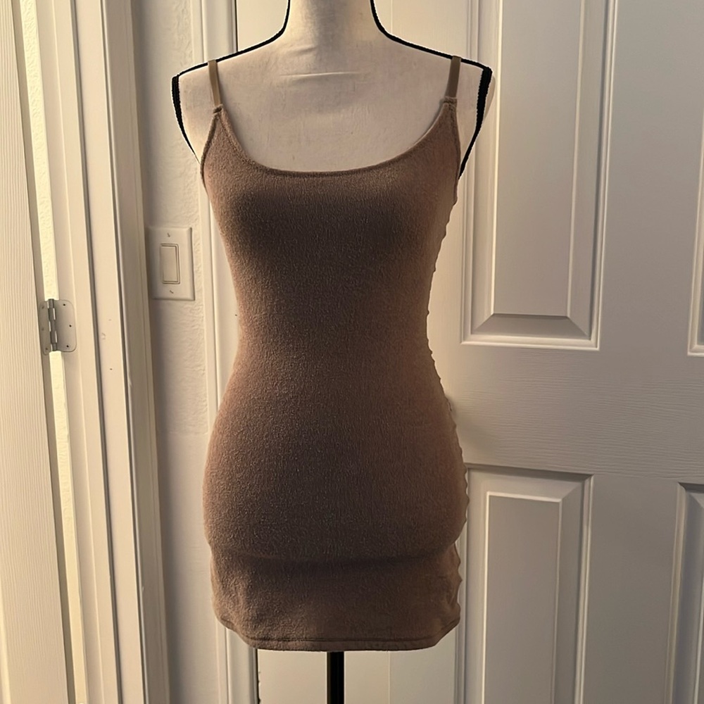 Skims Nude Terry Cloth Slip Dress